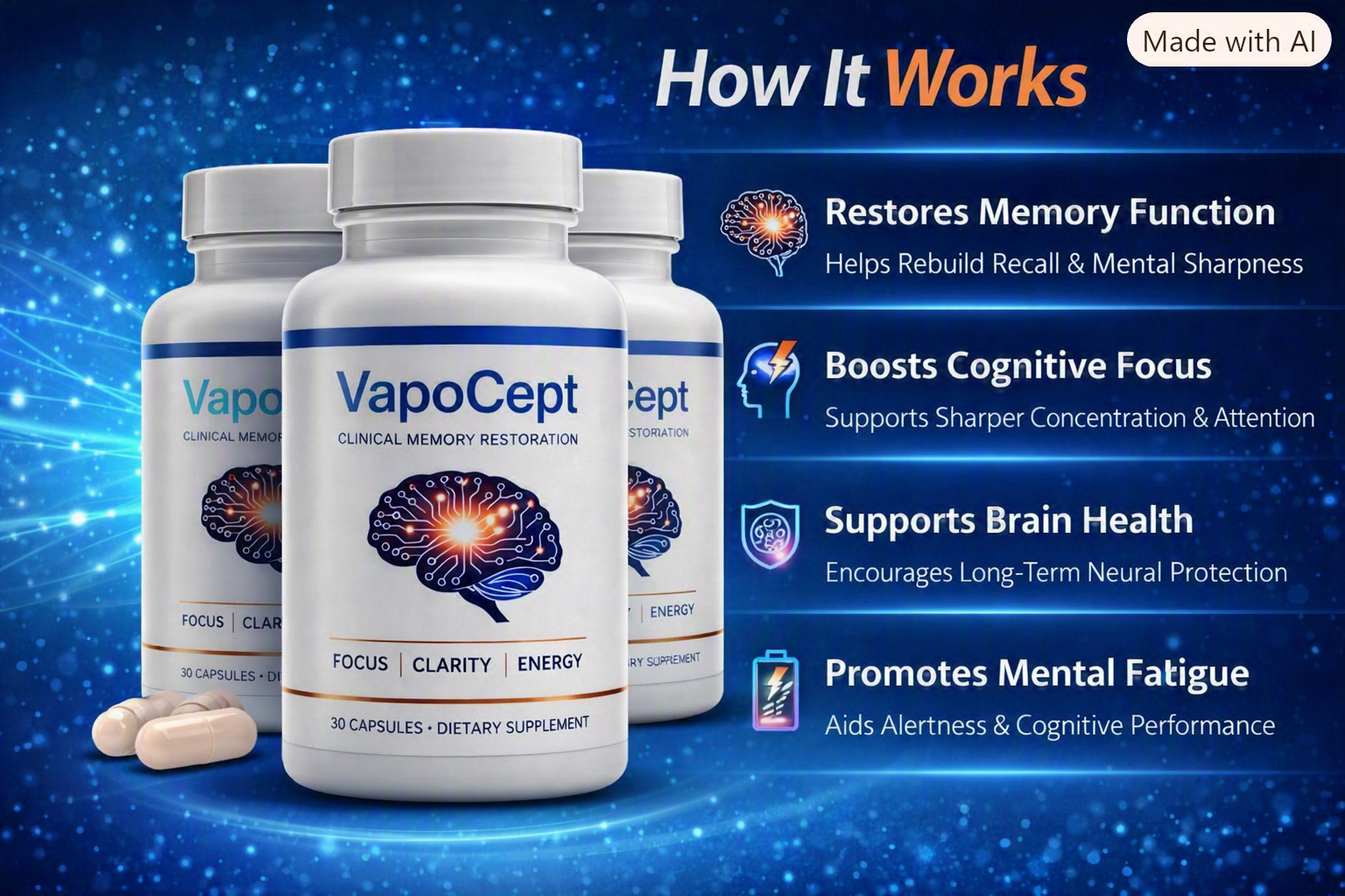 How Vapocept works — cerebral blood flow, cellular energy and nutrient delivery